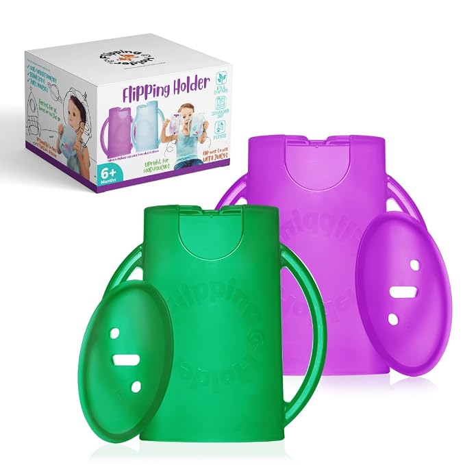 Flipping Holder Squeeze Proof Food Pouch Holder by FlippingHolder