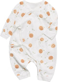 100% Organic Cotton Soft 0-6 Months Unisex Footless Newborn Baby Sleepers by Cherie+Kids
