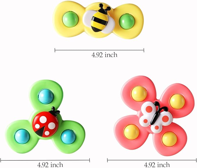 ALASOU 3PCS Suction Cup Spinner Toys - Image 3