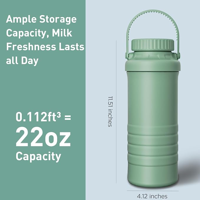 Portable Breast Milk Cooler Bottle - 22oz Breastmilk Chiller - Image 4