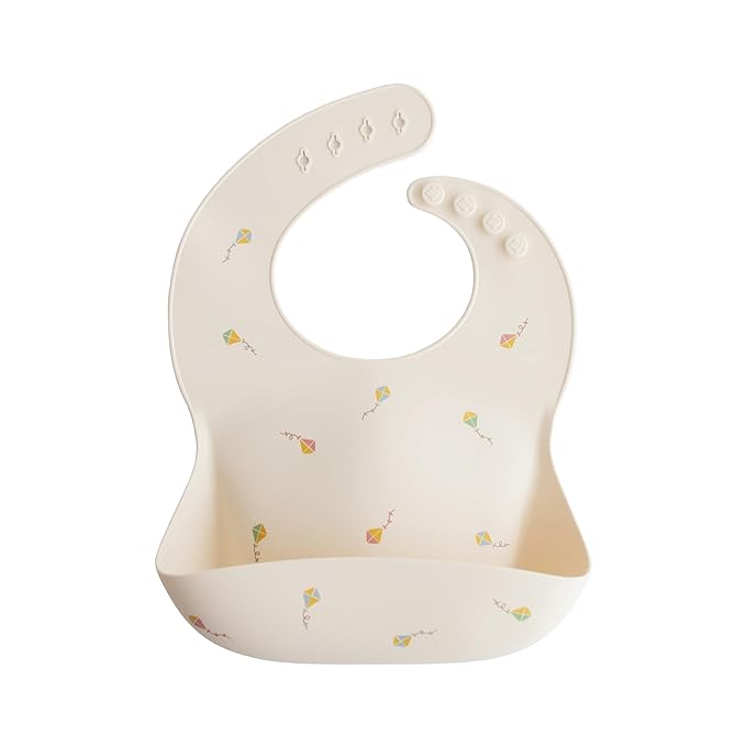 mushie Silicone Baby Bib | Adjustable Fit Waterproof Bibs by mushie