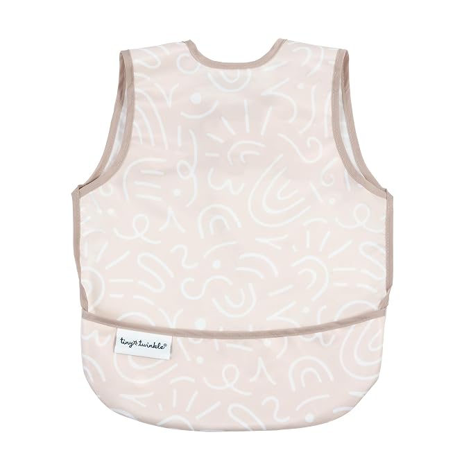 Tiny Twinkle Short Sleeve Apron Baby & Toddler Bib by TinyTwinkle