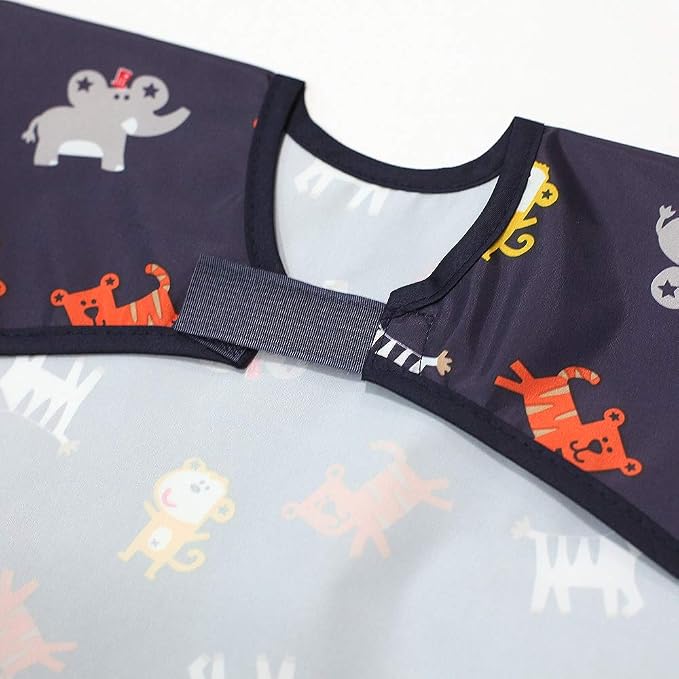 Long Sleeve Waterproof Bib for Toddlers – Feeding Smock for Baby Mealtime - Image 3