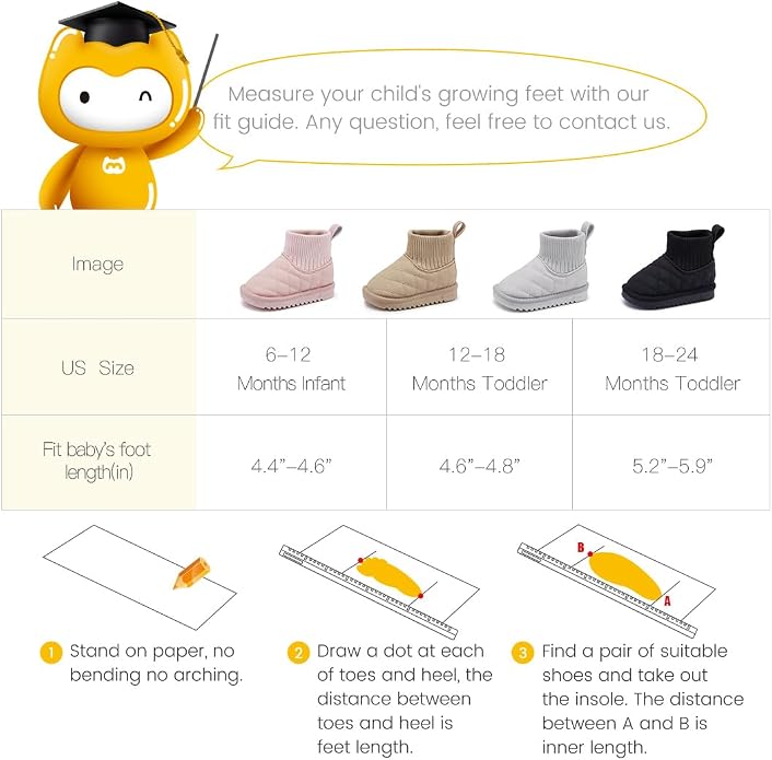 BMCiTYBM Girls Boys Snow Boots Warm Winter Fur Lined Baby Shoes - Image 6