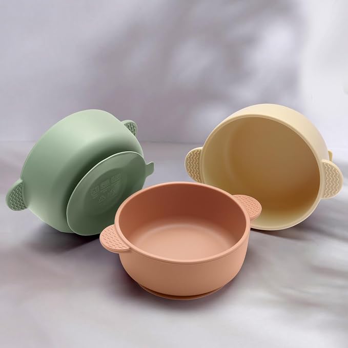 3 Pack Baby Bowls, Suction Bowls - Image 2