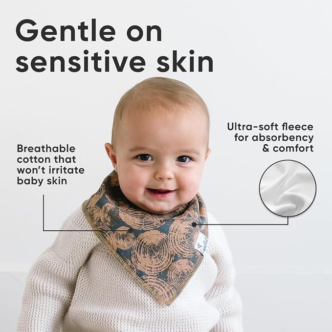Copper Pearl 4 Pack Soft Cotton Baby Bibs - Image 4