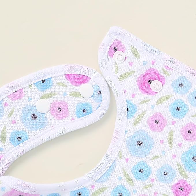 8 Pack Baby Bibs Unisex Adjustable - Image 4