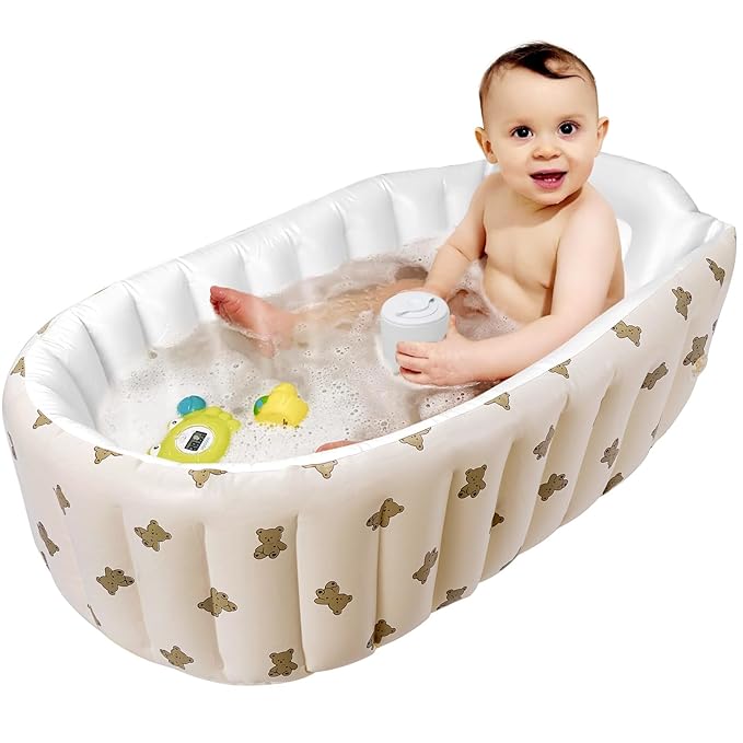 Mink Newborn to Toddler Bath Tub, Inflatable Baby Bathtub by mink