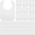 Toulite 40 Pcs White Bibs for Baby Washable Reusable Waterproof Cotton Feeder by Toulite