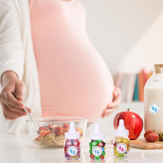 62 Pcs 3.5 Inch Baby Mini Milk Bottle Baby Shower Favor - Image 5