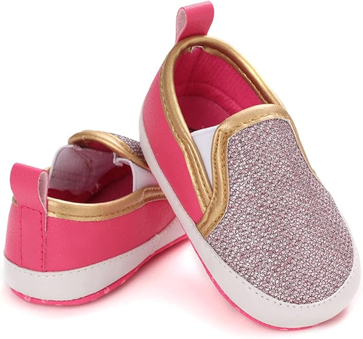 LONSOEN Baby Girls Boys Loafers Prewalker Dress Crib Shoes - Image 5