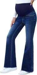 BLENCOT Maternity Jeans for Women Over Belly Pregnancy Pants Comfy Pregnant by BLENCOT