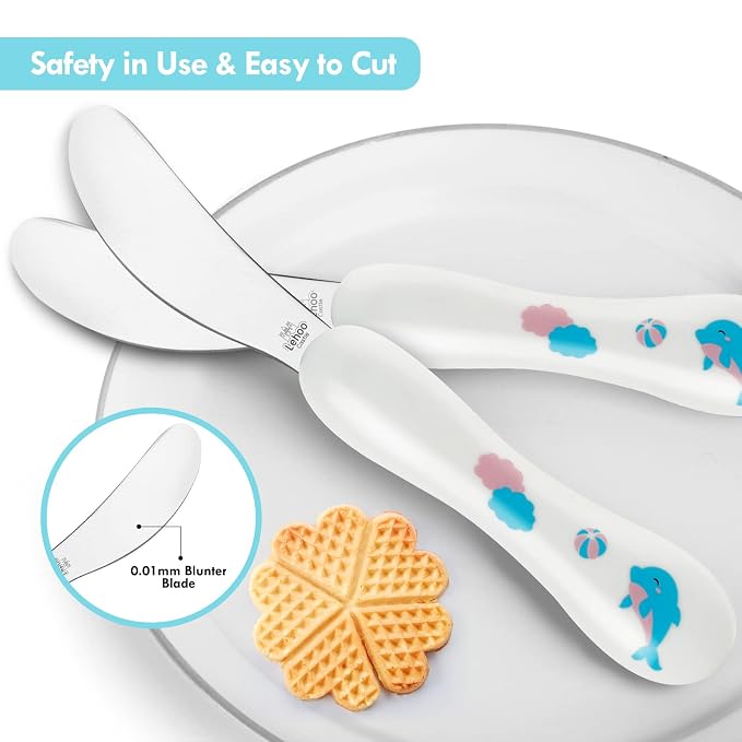 Lehoo Castle 6 Pieces Toddler Utensils, Kids Silverware - Image 3