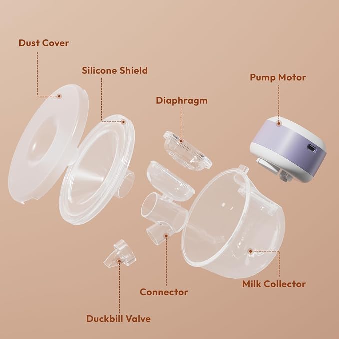 Wearable Breastfeeding Pump Hands Free of Long Battery Life, Portable Electric - Image 8