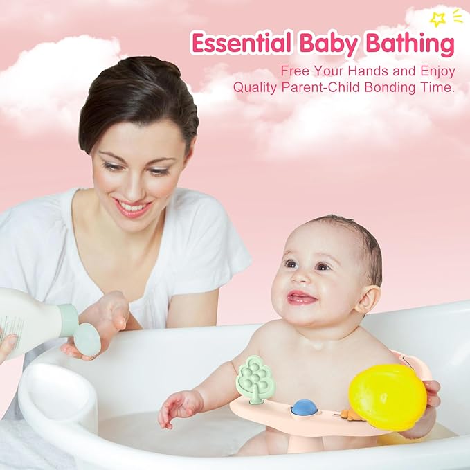 Baby Bath Seat for Babies 6 Months & Up, Non-Slip Bath Seats for Babies Sitting - Image 3