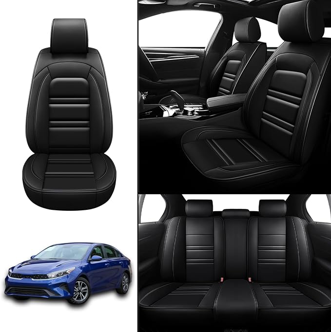 Seat Covers for kia Forte 2010-2024 | 5-Seats Leather Seat Covers - Image 2