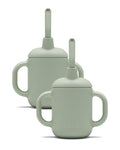 Lalo Little Cup 2-Pack, Non-Toxic Silicone Straw Cup by Lalo