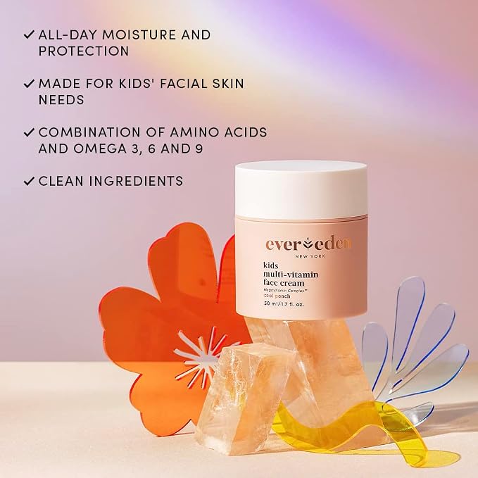 Evereden Kids Face Cream: Melon Juice, 1.7 oz. | Face Lotion | Clean and - Image 2