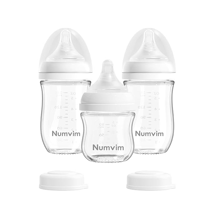 Natural Glass Baby Bottles by Numvim