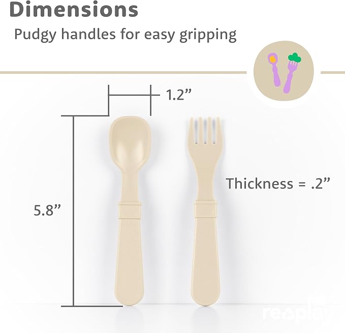 Re-Play Toddler Forks and Spoons Set - Image 8