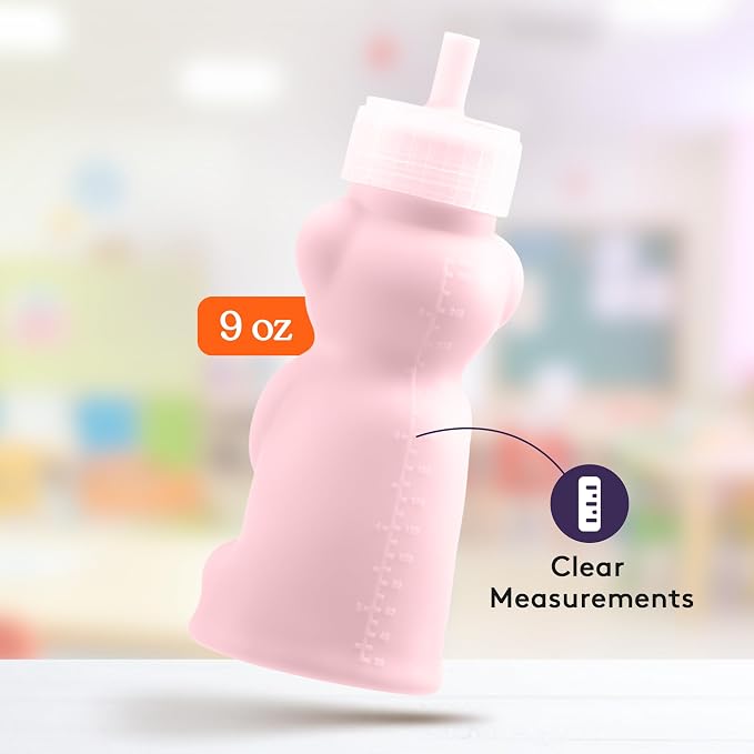 Special Supplies Honey Bear Straw Cup Long Straws, Squeezable Therapy and - Image 6