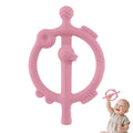Chuya Baby Teething Toys with Easy-Hold Ring Sticks Baby Teether Toy by Chuya