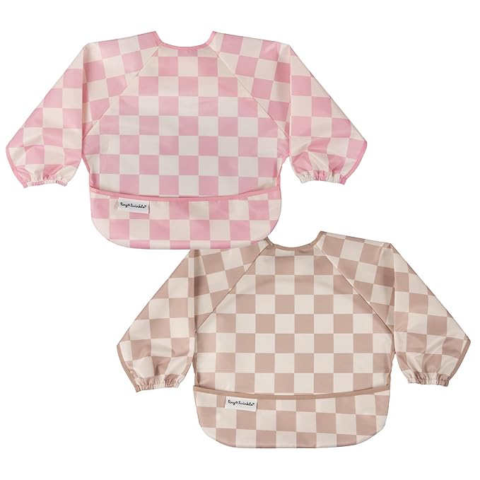 Tiny Twinkle Long Sleeve Bib for Babies & Toddlers – 2 Pack Waterproof Smock by TinyTwinkle