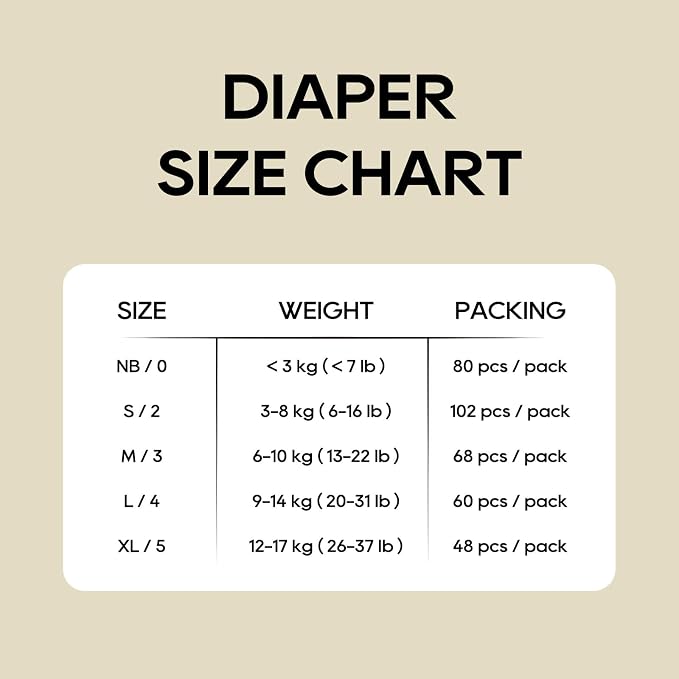 ECO BOOM Diapers, Viscose from Bamboo Diapers, Natural Soft Disposable Nappies - Image 5