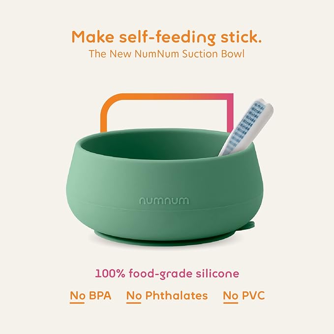 NumNum Baby Bowl & 2 Pack GOOtensils Baby Spoons, Suction Bowls - Image 3