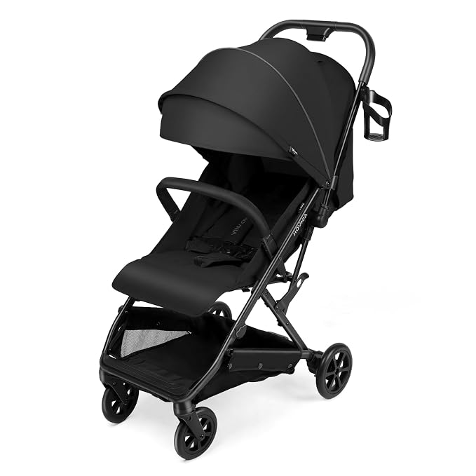 Lightweight Stroller, One-Hand Fold Compact Travel Stroller from Birth to 55 lbs by HOVNIA
