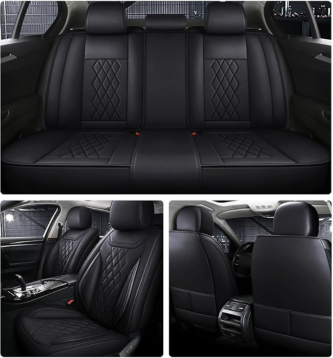 Leather Car Seat Covers for Volkswagen Atlas 2019-2023 Waterproof, Breathable - Image 2