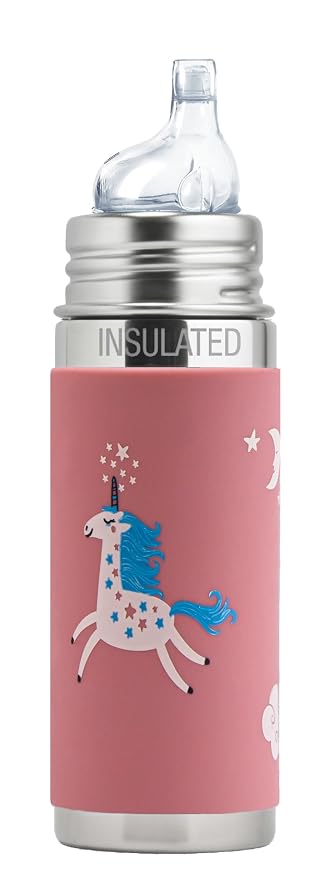 Pura Kiki 9oz/260ml Stainless Steel Insulated Sippy Bottle w/Sleeve, by Pura