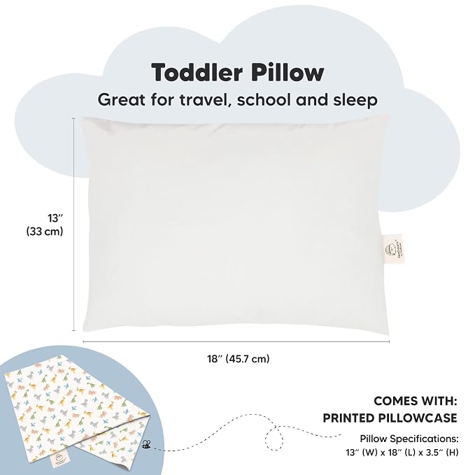 Toddler Pillow with Pillowcase - Image 3