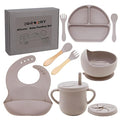 100% Silicone baby feeding set, BPA free Baby dishes set by Dormlony