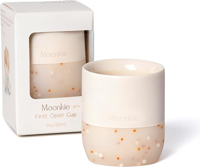 Moonkie Silicone Baby Cup 4 Months+ | Tiny Open Training Cup by Moonkie