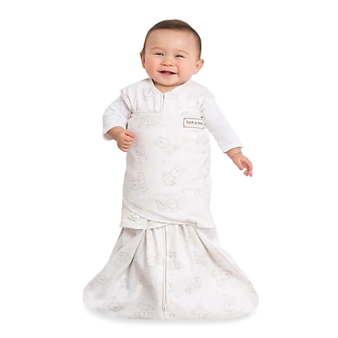 HALO 100% Cotton Sleepsack Swaddle, 3-Way Adjustable Wearable Blanket, TOG 1.5 - Image 2