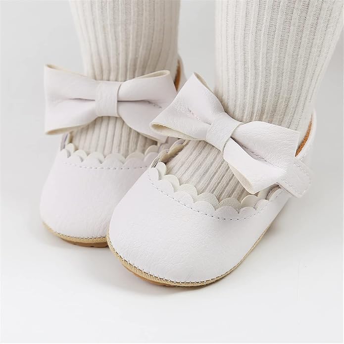 COSANKIM Baby Girls Mary Jane Flats Shoes Anti-Slip Rubber Sole Infant Toddler - Image 2