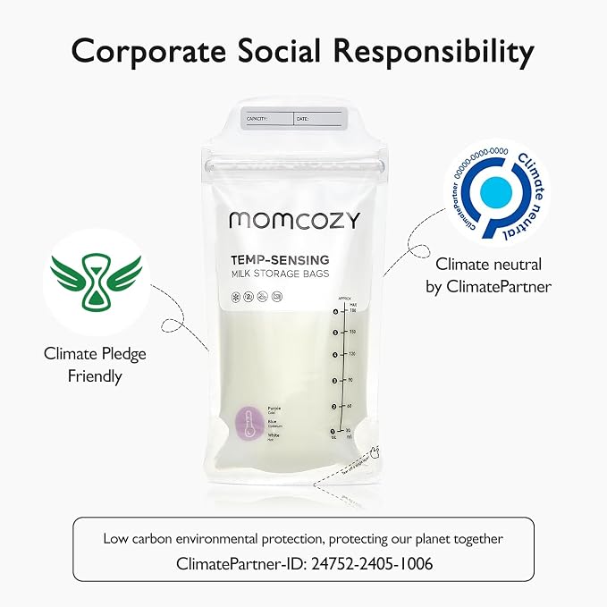 Momcozy Breastmilk Storing Bags, Temp-Sensing Discoloration Milk Storing Bags - Image 7