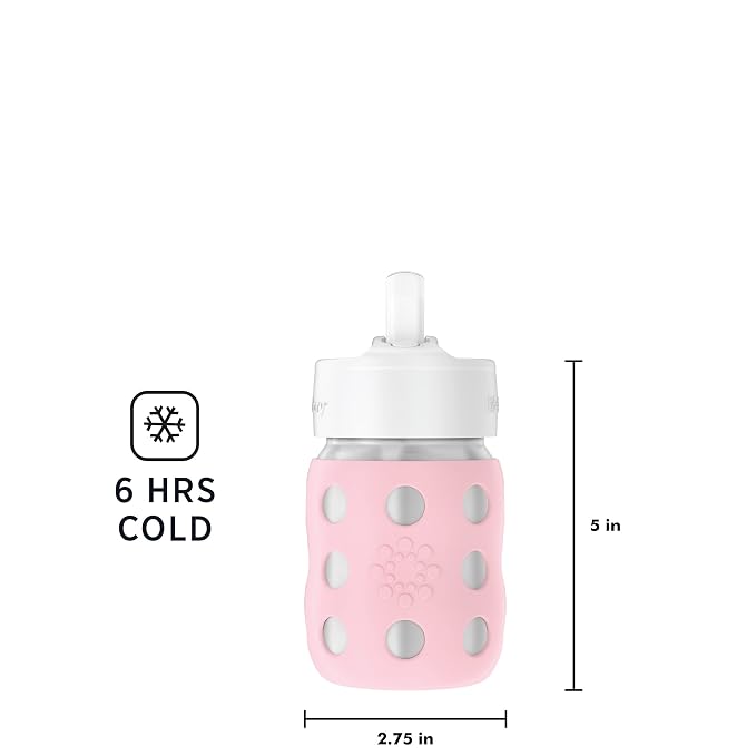 Lifefactory 8-Ounce Stainless-Steel Vacuum-Insulated Wide-Neck Baby Bottle - Image 5