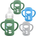 BUSOHA 3 Pack Silicone Sleeves for Dr. Brown's Glass Baby Bottles by BUSOHA