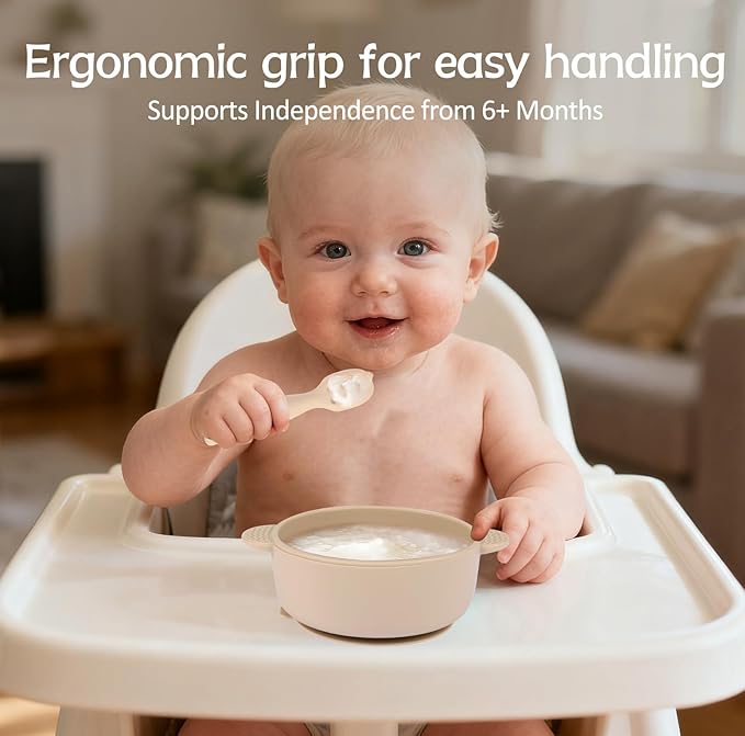 Baby Spoons Self Feeding 6+ Months Set, 6 Pack First Stage Baby Led Weaning - Image 3