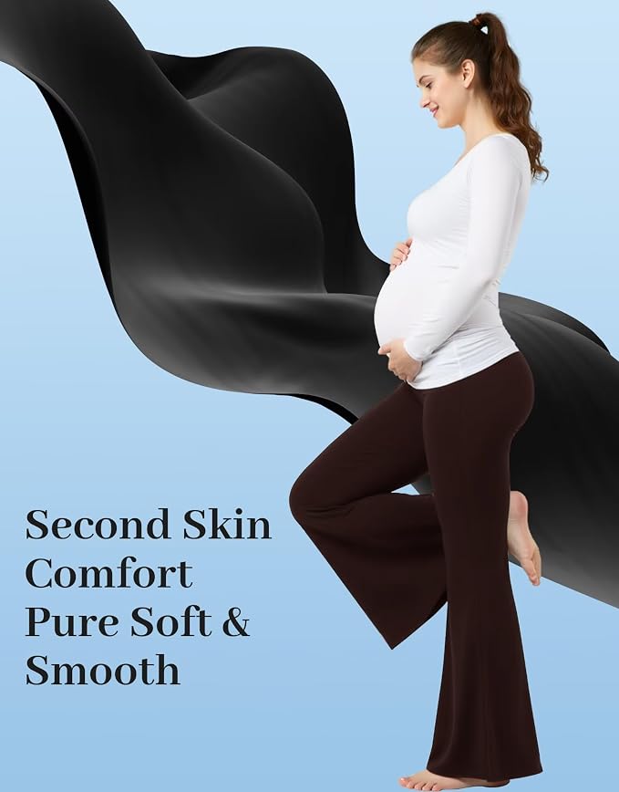 Fotociti Maternity Flare Leggings - Image 2