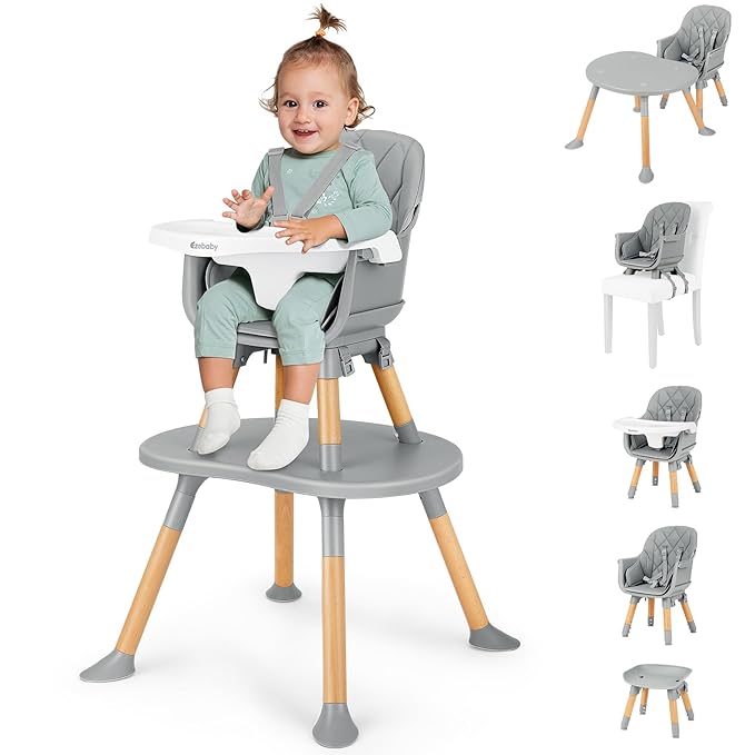 Ezebaby Baby High Chair, 8 in 1 Convertible High Chairs to Booster Seat/Toddler by EzebabyOfficialPage