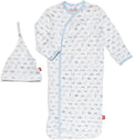 Magnetic Me Modal Newborn Sleeper Gown & Hat Set | Silky Soft Modal Fabric by magneticme