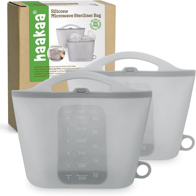 Haakaa On-The-Go Silicone Microwave Steam Sterilizer Bags by haakaa