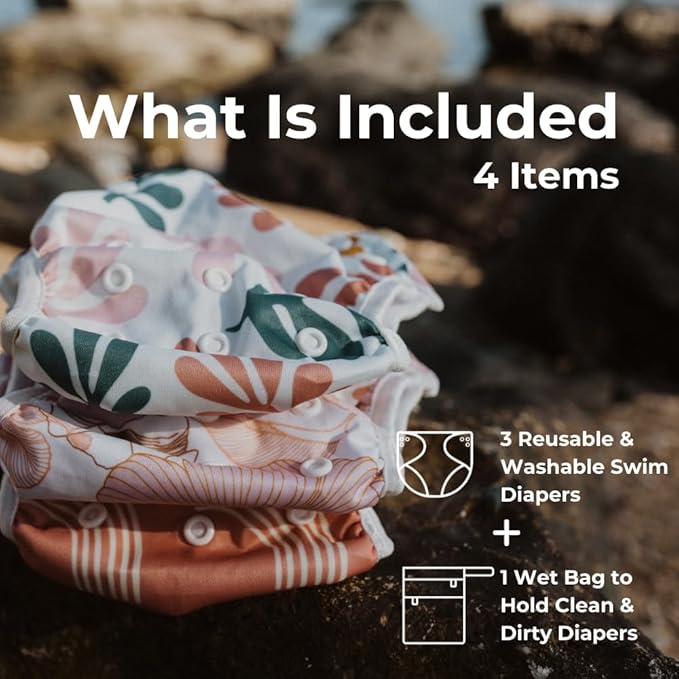 Nora's Nursery Reusable Swim Diapers and Wet Bag - Image 2