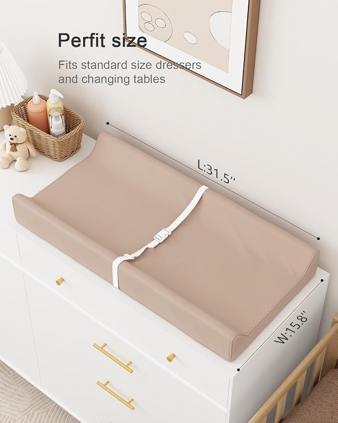 Wipeable Baby Changing Pad for Dresser and Table, Cozy Diaper Changing Pad - Image 6