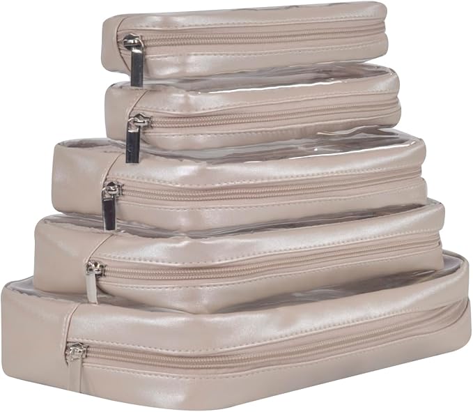 TSA Approved 5-Piece Diaper Bag Organizer Pouch Set Clear Waterproof TPU Kids - Image 5