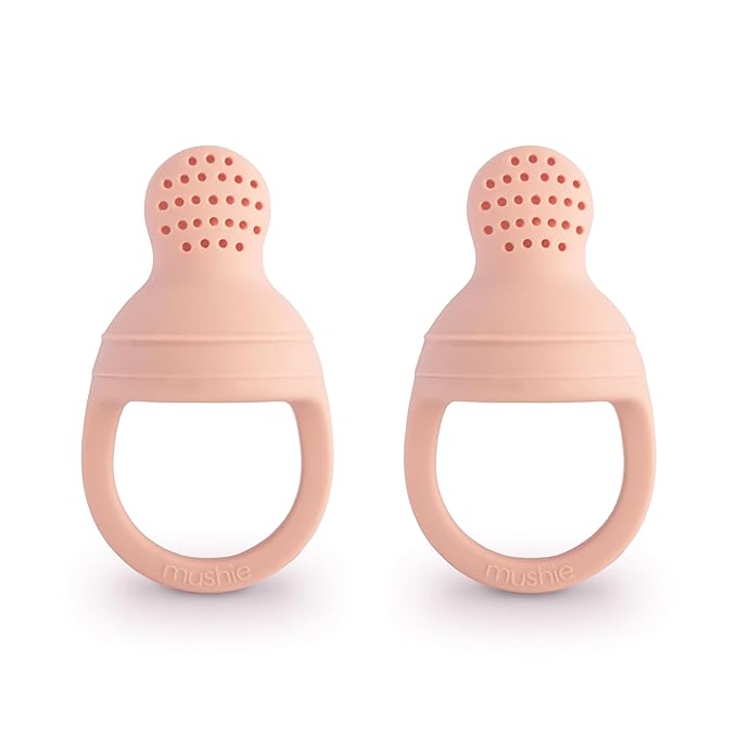 mushie Silicone Baby Fresh Fruit & Food Feeder Pacifier | 6 Months+ by mushie