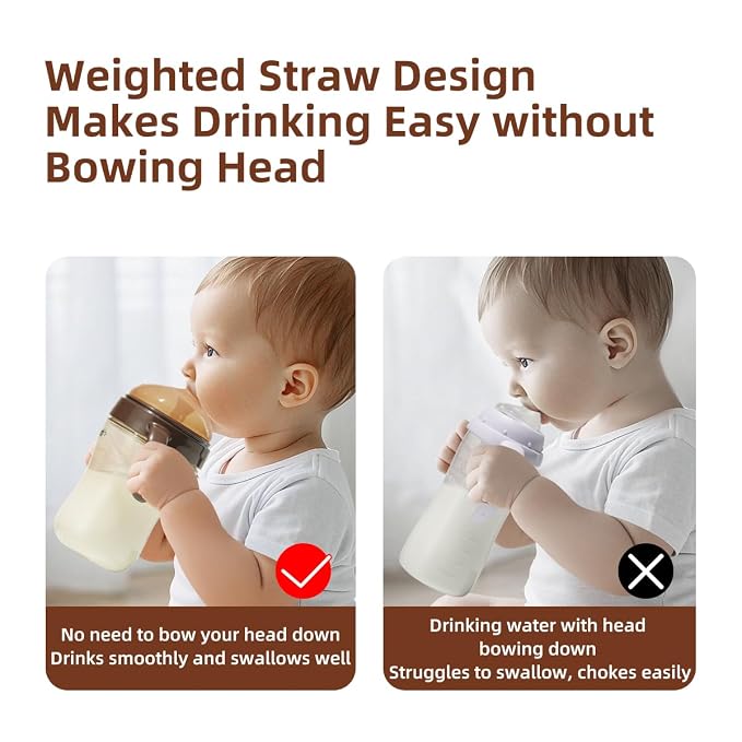 Thyseed Infant Spill Proof Weighted Straw Sippy Cups - Image 6